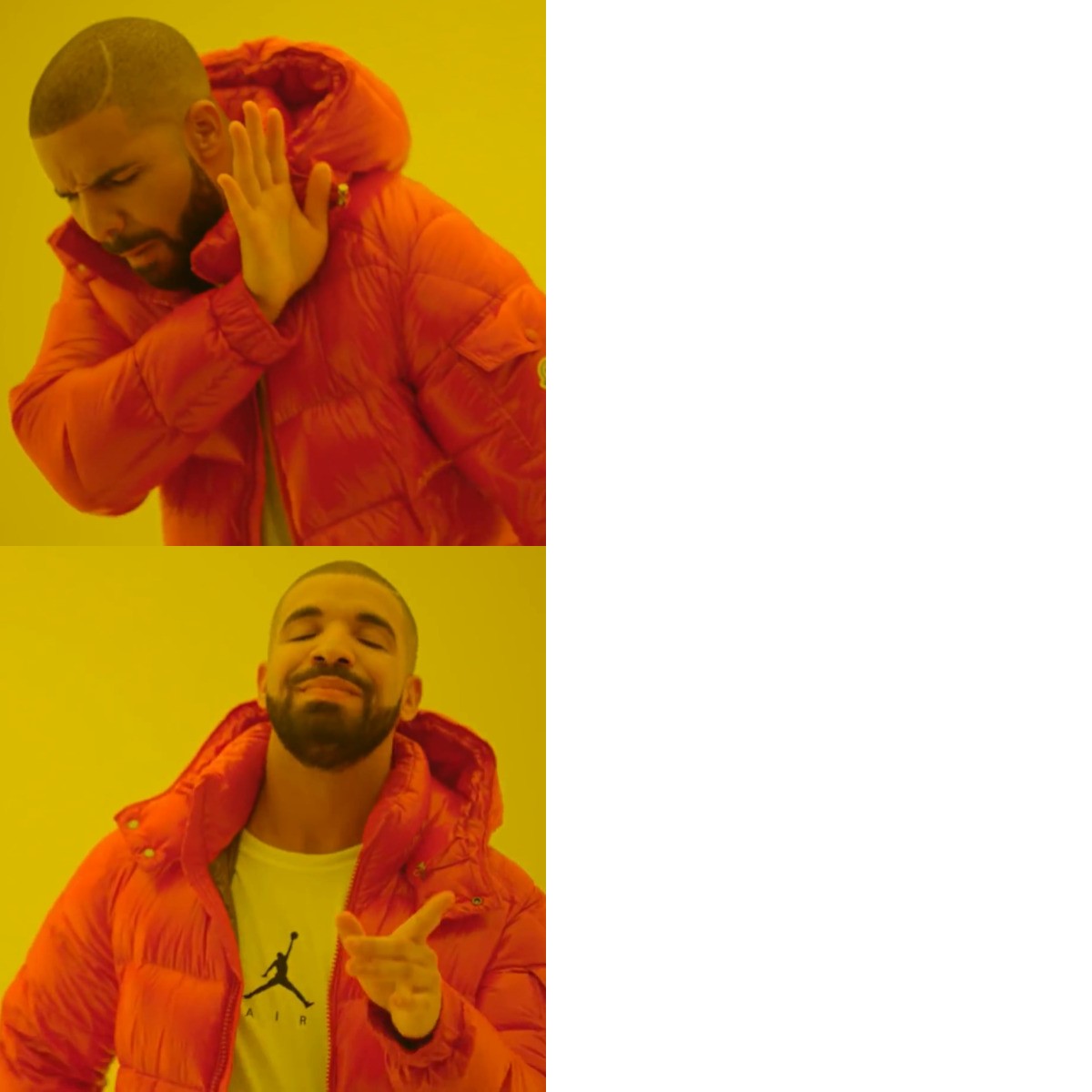 Drake Hotline Bling meme about In Common Beauty
